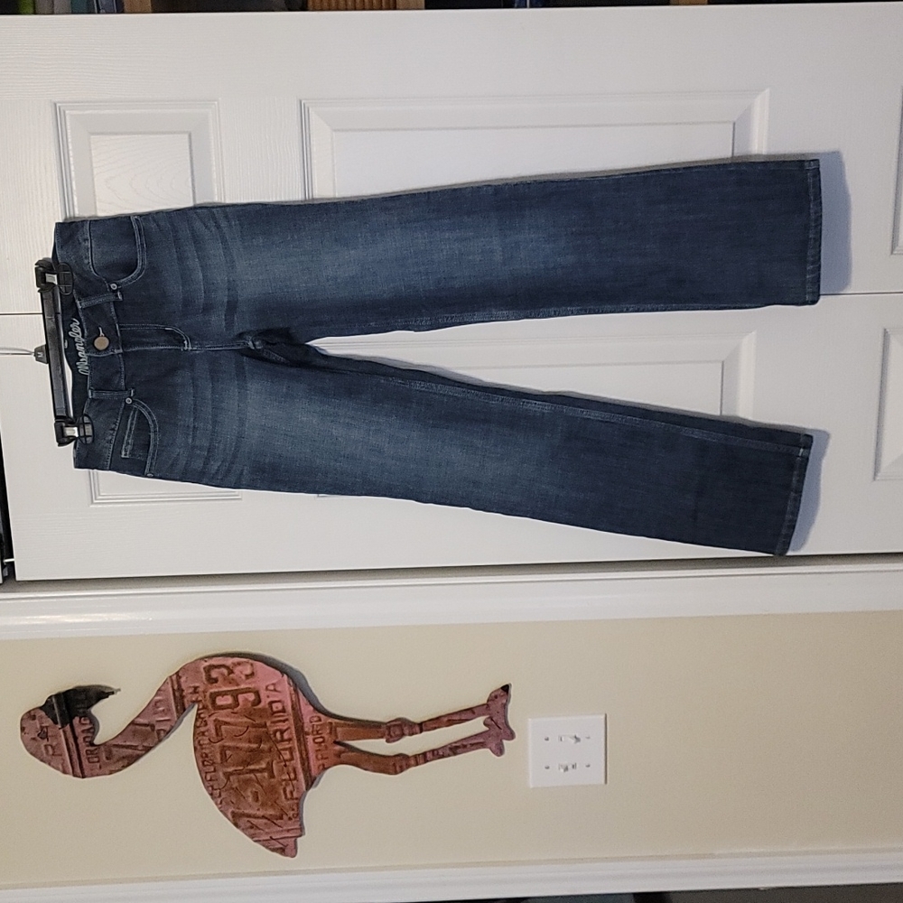 Wrangler straight leg jeans, size 3/4 x 32